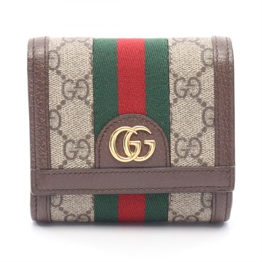 グッチ オフィディア GGスプリーム ウォレット シェリーライン 二つ折り財布 財布 レディース 598662