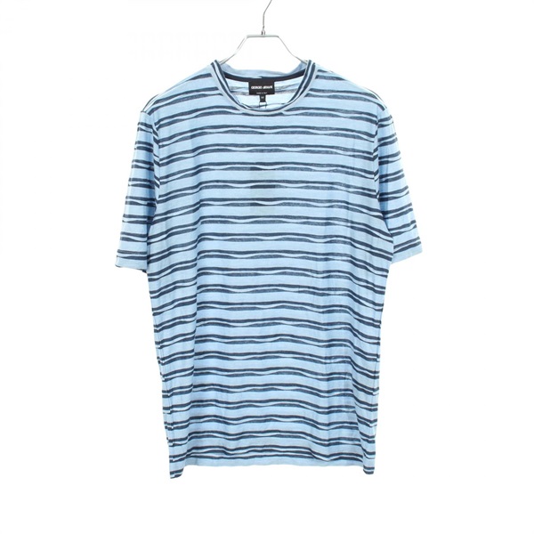 ジョルジオアルマーニ ボーダー 半袖Tシャツ 衣料品 トップス メンズ 3HSM63