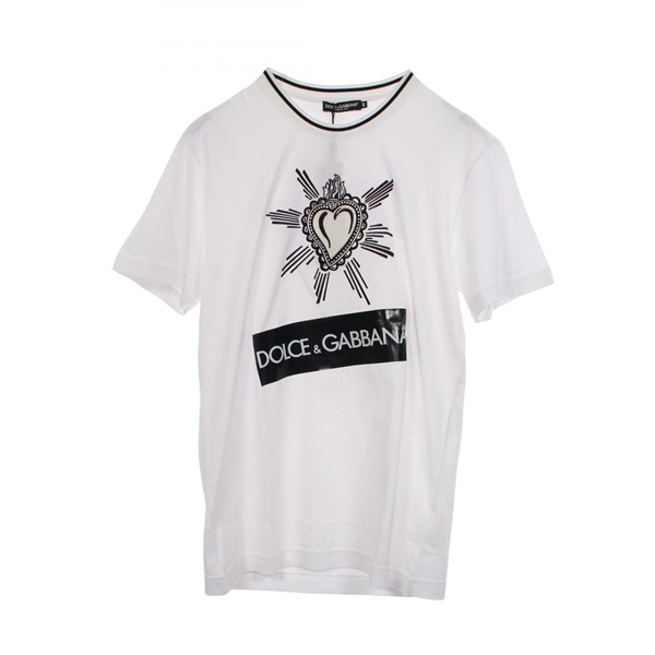 ドルチェアンドガッバーナ Sacred Heart 半袖Tシャツ 衣料品 トップス メンズ G8KD0T