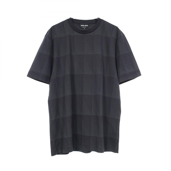 ジョルジオアルマーニ ストライプ クルーネック 半袖Tシャツ 衣料品 トップス メンズ 3ZSM74