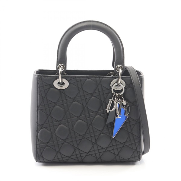 ディオール LADY DIOR レディディオール カナージュ 2WAY ハンドバッグ バッグ レディース