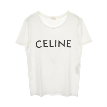 セリーヌ ロゴプリント  半袖Tシャツ 衣料品 トップス レディース