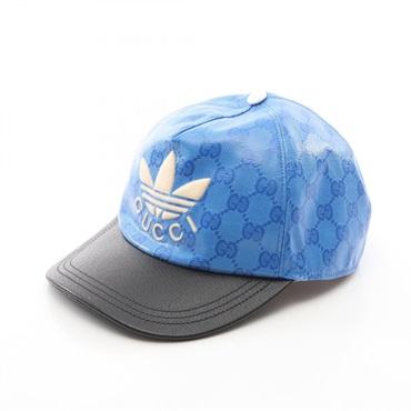 グッチ GUCCI × adidas GG柄 トレフォイル ベースボール キャップ 帽子 メンズ レディース
