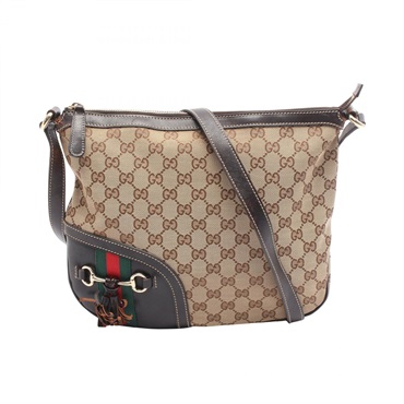 グッチ 232967 グッチシマ レザー ホースビット ショルダーバッグ グッチ(GUCCI)グッチ ホースビット GGキャンバス ショルダーバッグ