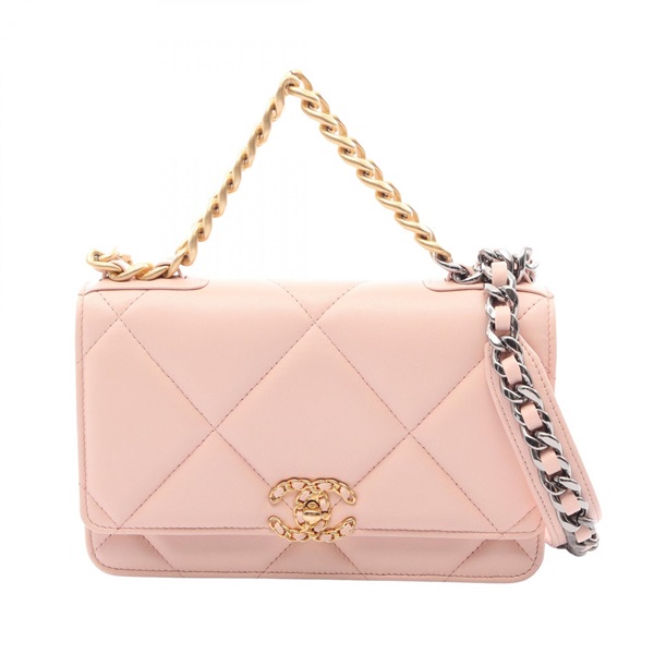 シャネル CHANEL19 マトラッセ コンビ金具 2WAY ショルダーバッグ バッグ レディース