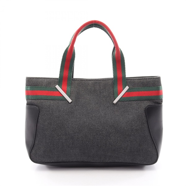 美品 正規品 GUCCI グッチ トートバッグ キャンバス シェリーライン 鞄