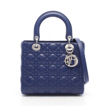ディオール LADY DIOR レディディオール カナージュ 2WAY ハンドバッグ バッグ レディース
