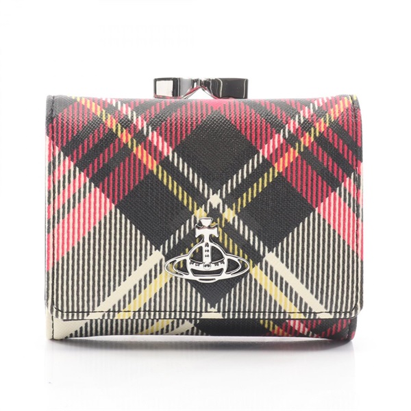ヴィヴィアンウエストウッド SMALL FRAME WALLET BIOGREEN SAFFIANO PRINTED 3 オーブ 三つ折り財布 財布 レディース 51010018S0012O101