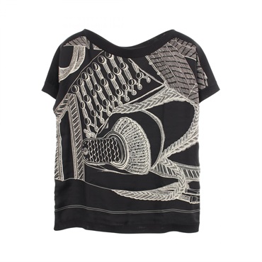 エルメス ツイルレーヌ 切替 ニット 衣料品 トップス レディース