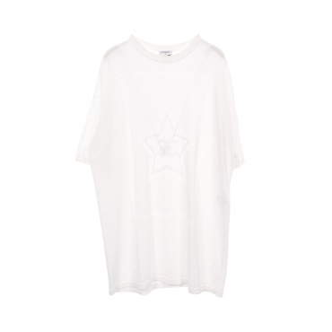 シャネル スター ココマーク オーバーサイズ 半袖Tシャツ 衣料品 トップス レディース P76443K10987
