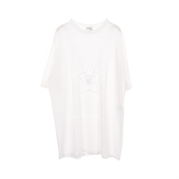 シャネル スター ココマーク オーバーサイズ 半袖Tシャツ 衣料品 トップス レディース P76443K10987