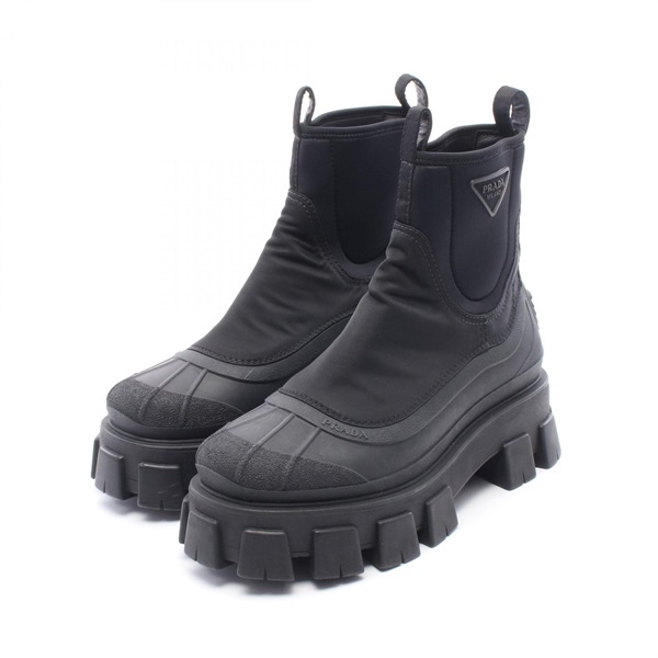 プラダ Re-Nylon モノリス ギャバジン ブーツ 靴 レディース 2UE029