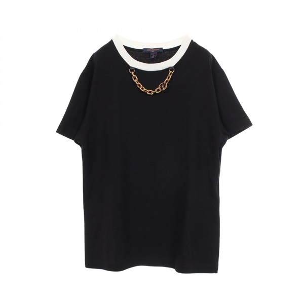 ルイ・ヴィトン ネックチェーン付き クルーネック 半袖Tシャツ 衣料品 トップス レディース RW232W OB0 FPTS37