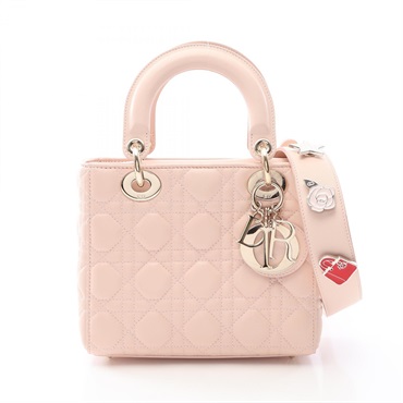 ディオール LADY DIOR MY ABCDIOR レディディオール スモール カナージュ 2WAY ハンドバッグ バッグ レディース