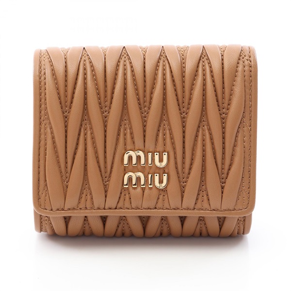 ミュウ ミュウ MATELASSE'MIU マテラッセ 三つ折り財布 財布 レディース 5MH033AFPPF098L