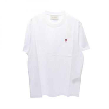 アミ ハートロゴ刺繍 半袖Tシャツ 衣料品 トップス メンズ UTS035.724100M
