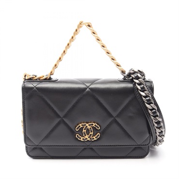 シャネル 19 ディズヌフ マトラッセ コンビ金具 2WAY ショルダーバッグ バッグ レディース AP0957