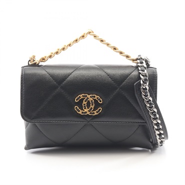 シャネル CHANEL19 マトラッセ コンビ金具 2WAY ショルダーバッグ バッグ レディース AP3563