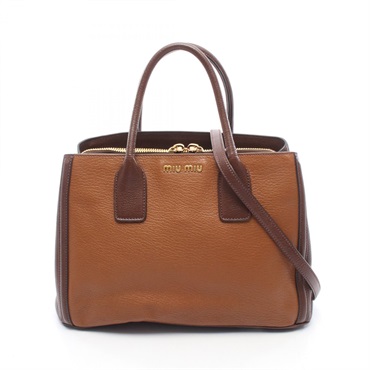 ミュウ ミュウ MADRAS BICOLORE マドラス 2WAY トートバッグ バッグ レディース RN0883