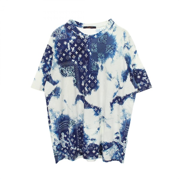 ルイ・ヴィトン モノグラムバンダナプリント クルーネック 半袖Tシャツ 衣料品 トップス メンズ RM222M NPG HNY26W