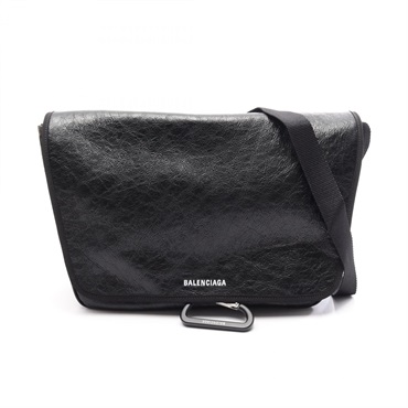 バレンシアガ BALENCIAGA EXPLORER FLAP メッセンジャー ショルダーバッグ バッグ レザー メンズ ブラック系 8348271VG7X1090 【新品】 バレンシアガ(BALENCIAGA)バレンシアガ EXPLORER FLAP メッセンジャー