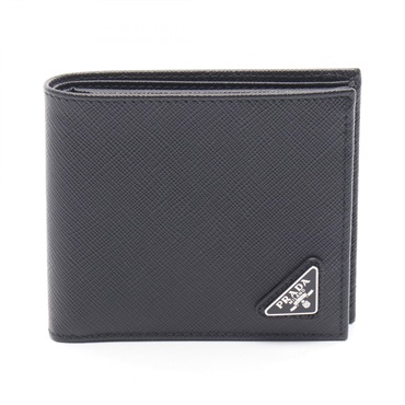 プラダ SASAFFIANO TRIANG 二つ折り財布 財布 メンズ 2MO738QHHF0002