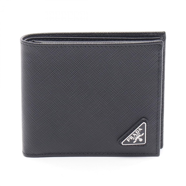 プラダ SASAFFIANO TRIANG 二つ折り財布 財布 メンズ 2MO738QHHF0002