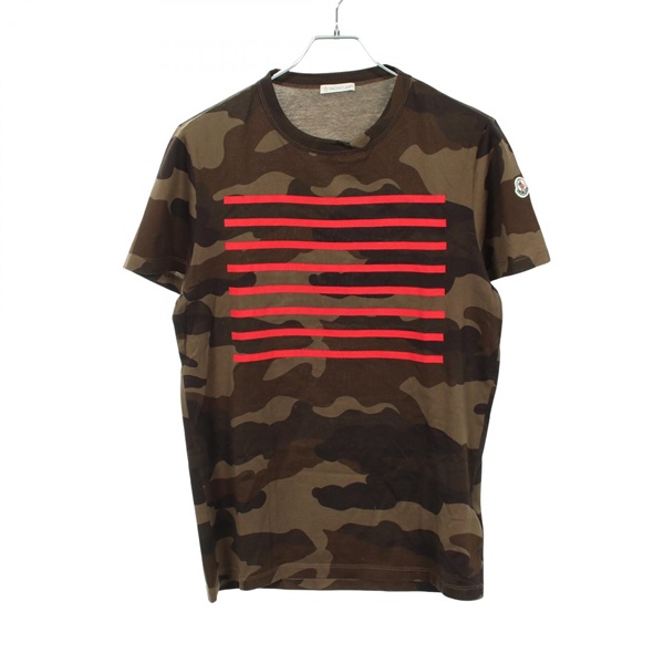 モンクレール カモフラージュ クルーネック 半袖Tシャツ 衣料品 トップス メンズ 8018050