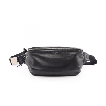 SAINT LAURENT PARIS サンローランパリ ボディバッグ ウエストバッグ 革 鞄 かばん 557964 レザー    ブラック 黒 シルバー金具 メンズ 人気【中古品】 サンローランパリ(SAINT LAURENT PARIS)サンローランパリ クラシック