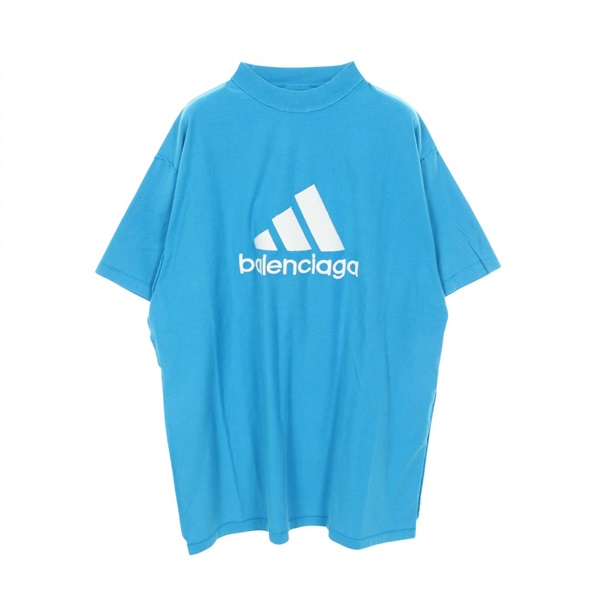 バレンシアガ BALENCIAGA × adidas ロゴ刺繍 半袖Tシャツ 衣料品 トップス メンズ 731769