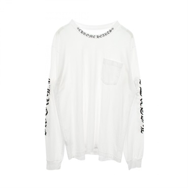 クロムハーツ ネックロゴ ポケット付き 長袖Tシャツ 衣料品 トップス メンズ
