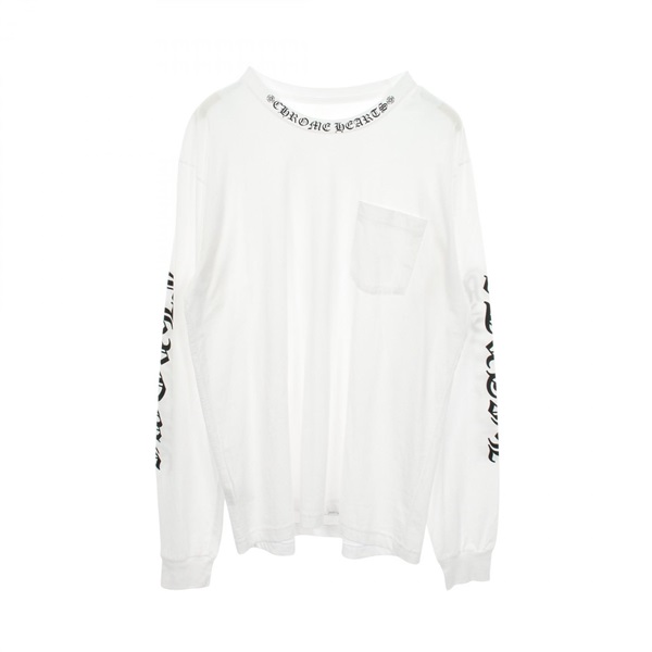 クロムハーツ ネックロゴ ポケット付き 長袖Tシャツ 衣料品 トップス メンズ