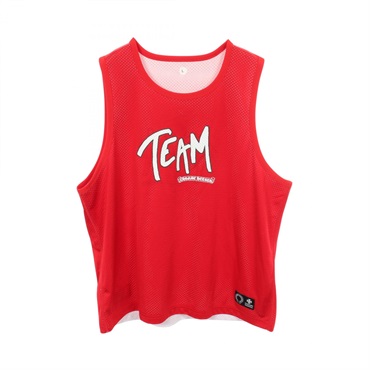 クロムハーツ CHROME HEARTS Chrome Hearts × MATTY BOY TEAM リバーシブル メッシュ タンクトップ 衣料品 トップス ナイロン メンズ レッド系 / ホワイト系 【中古】 クロムハーツ(CHROME HEARTS)クロムハーツ Chrome Hearts × MATTY BOY