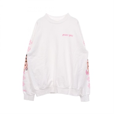 クロムハーツ Chrome Hearts × DEADLY DOLL クルーネック スウェット 衣料品 トップス メンズ