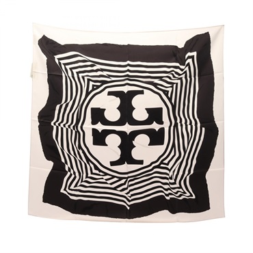 トリーバーチ Warped Logo Silk Square スカーフ 衣料品 レディース 160515100