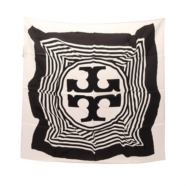 トリーバーチ Warped Logo Silk Square スカーフ 衣料品 レディース 160515100