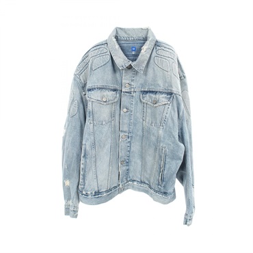 YEEZY GAP イージーギャップ デニムジャケット YEEZY GAP × BALENCIAGA ダメージ加工 パデッド イージーギャップ(YEEZY GAP)イージーギャップ YEEZY GAP × BALENCIAGA