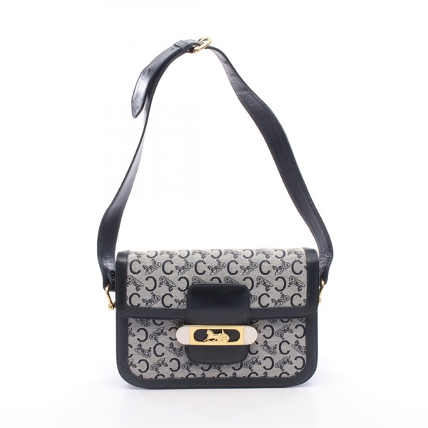 セリーヌ(CELINE)セリーヌ Cマカダム 馬車金具 ショルダーバッグ