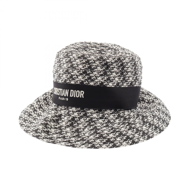 ディオール D-Bobby ロゴ刺繍 総柄 ハット 帽子 レディース