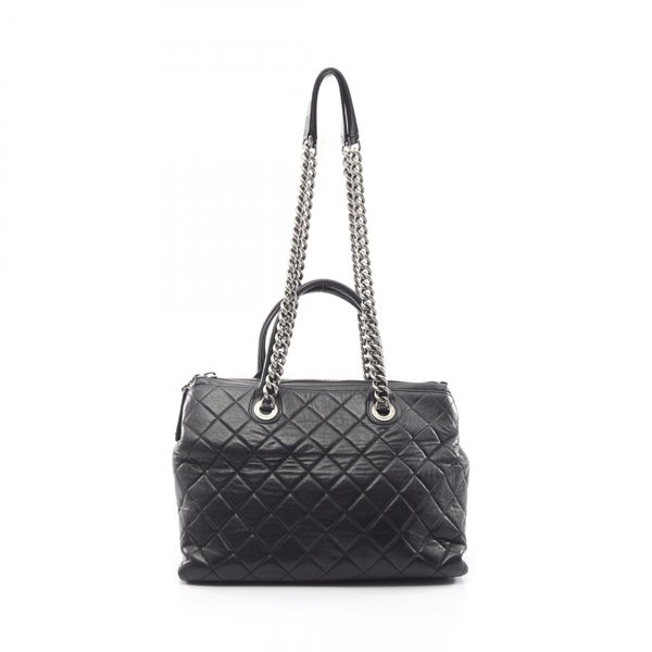 シャネル マトラッセ アンティークシルバー金具 2WAY トートバッグ バッグ レディース