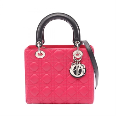 ディオール LADY DIOR レディディオール カナージュ 2WAY ハンドバッグ バッグ レディース