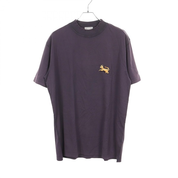 クリスチャンディオール Christian Dior × PETER DOIG ライオン刺繍 ウォッシュド加工 半袖Tシャツ 衣料品 トップス メンズ 143J649A0677
