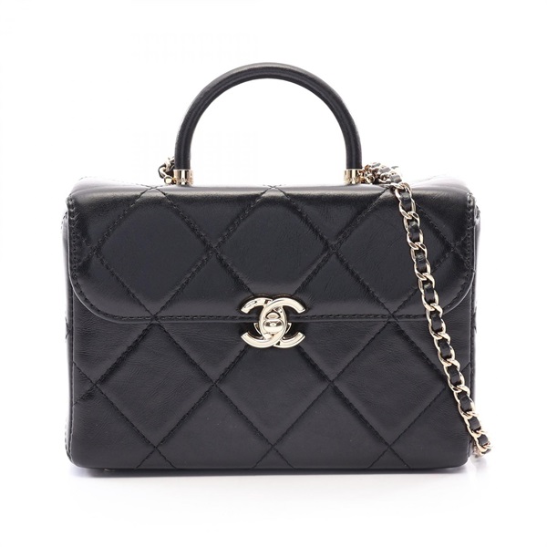 シャネル(CHANEL)シャネル マトラッセ トップハンドル バニティバッグ