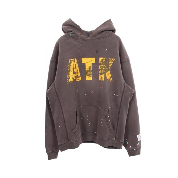 ギャラリーデプト ダメージ加工 ペイント加工 ATKロゴ パーカー 衣料品 トップス メンズ