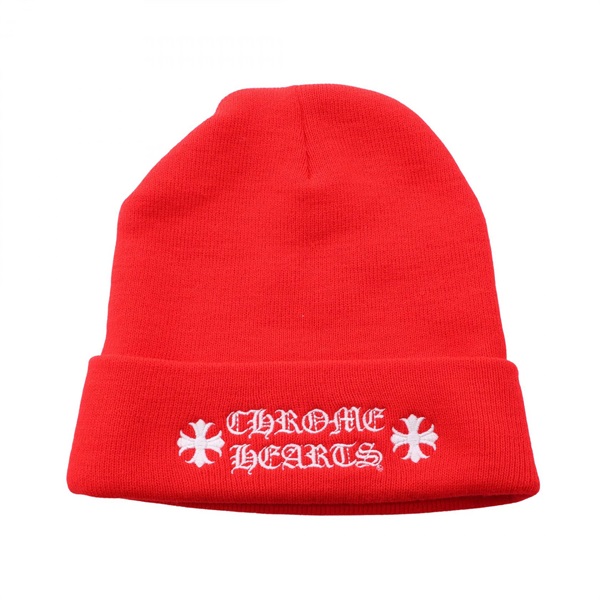 クロムハーツ WATCH CAP ロゴ刺繍 ニットキャップ 帽子 メンズ