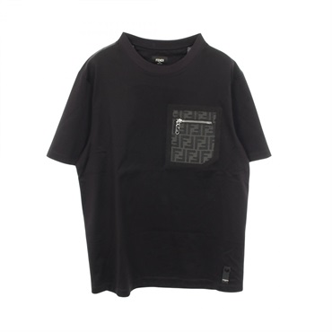 フェンディ ズッカ ジップポケット付き 半袖Tシャツ 衣料品 トップス レディース FY1257