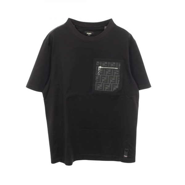 フェンディ ズッカ ジップポケット付き 半袖Tシャツ 衣料品 トップス レディース FY1257