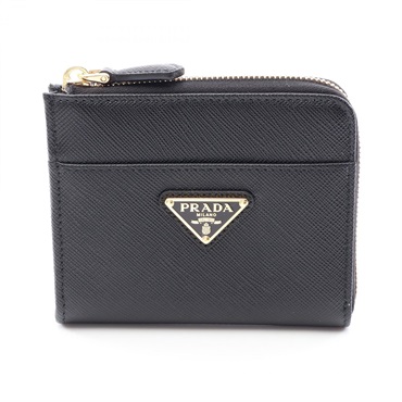 プラダ SAFFIANO TRIANG L字ファスナー コインケース 財布 レディース 1ML060QHHF0002