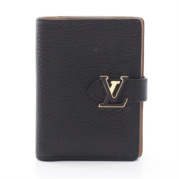 ルイ・ヴィトン LV ヴェルティカル ウォレット コンパクト ノワール 二つ折り財布 財布 レディース M81561