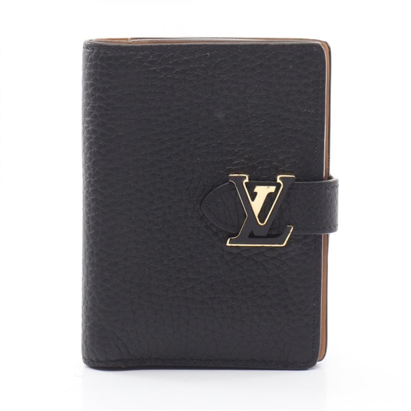 ルイ・ヴィトン LV ヴェルティカル ウォレット コンパクト ノワール 二つ折り財布 財布 レディース M81561